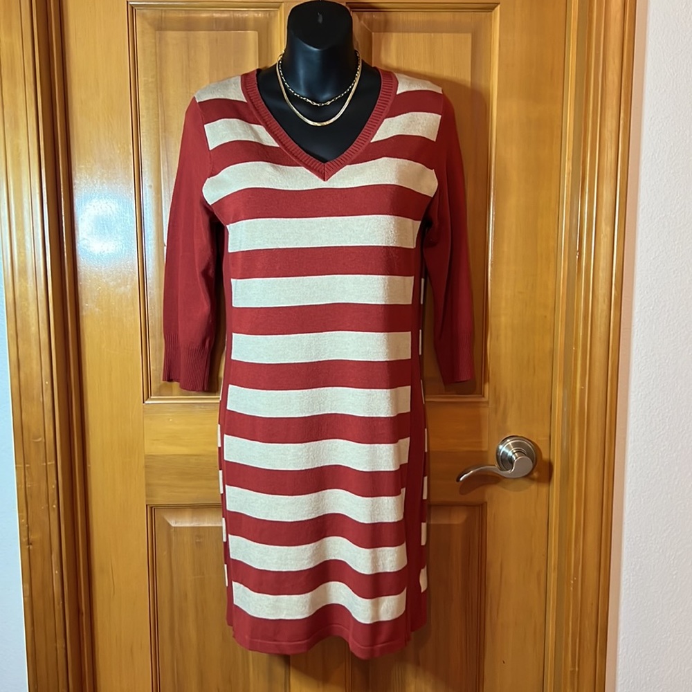 Pink Rose. Sweater dress! Perfect timing for pairing up with tights and boots!